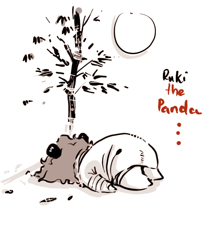 I Miss You Panda. Ruki- the Panda sleeping