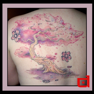 Daynas Tree | Flower Tattoo