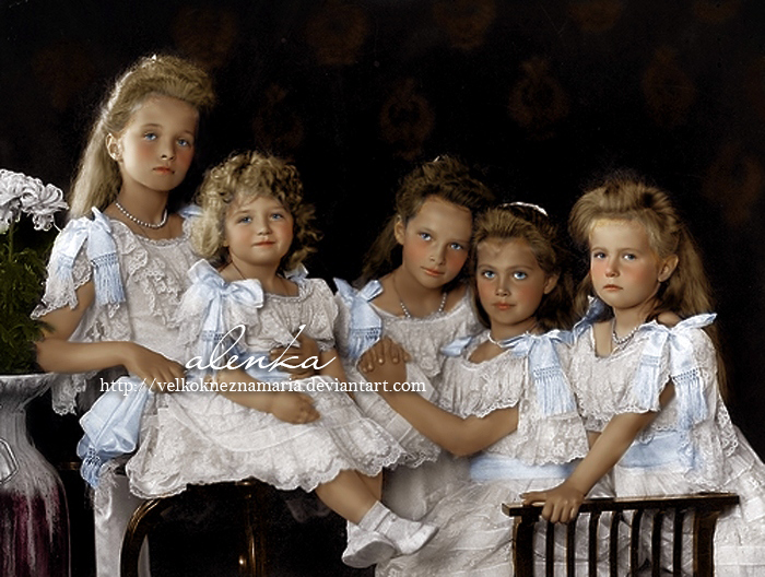 Romanov_children_by_VelkokneznaMaria.jpg (700×528)