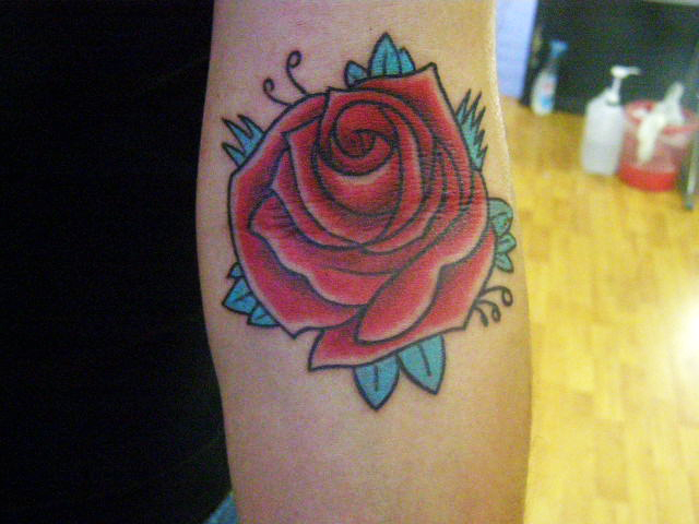 Old school rose tattoo by WildThingsTattoo on deviantART