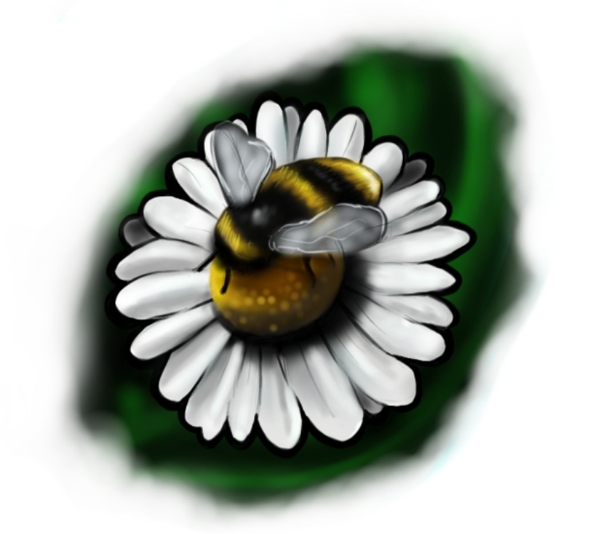 bee daisy | Flower Tattoo
