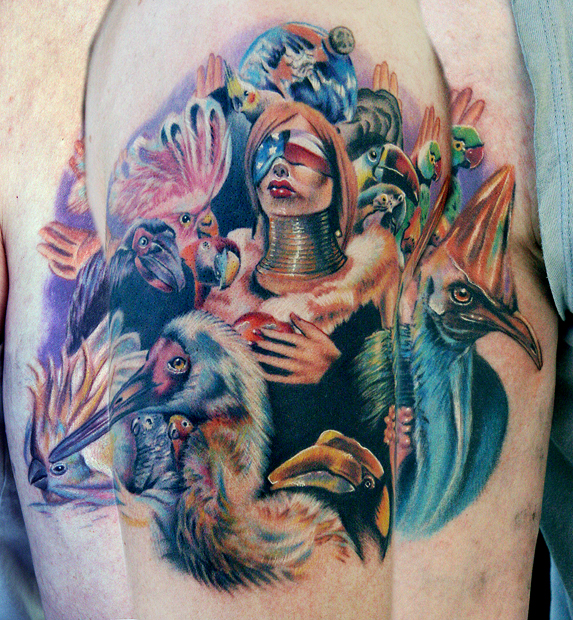 tattooed woman