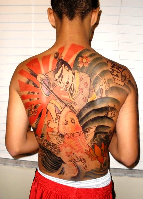 Japanese style back tattoo by nomad037 on deviantART