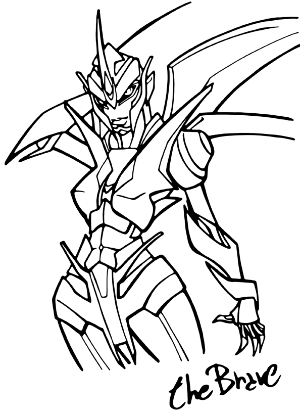 Transformer Prime Arcee Coloring Pages