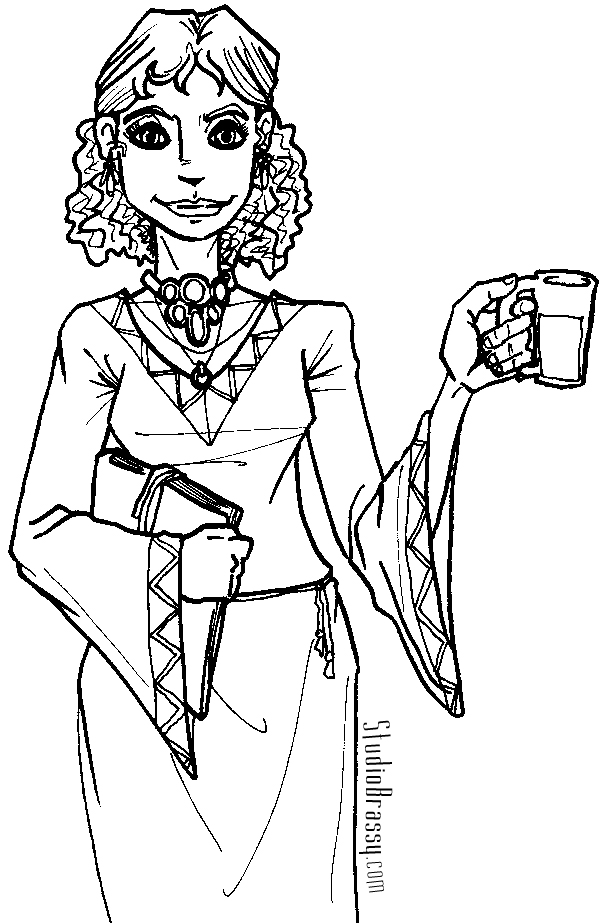 lady coloring pages - photo #28