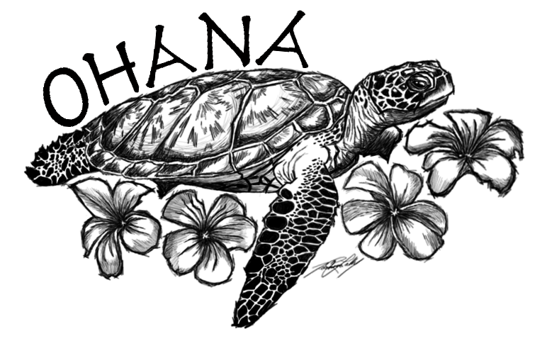 To be a TURTLE is to be OHANA | Flower Tattoo
