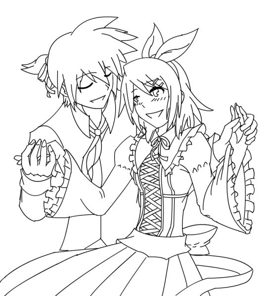 kagamine rin coloring pages - photo #22