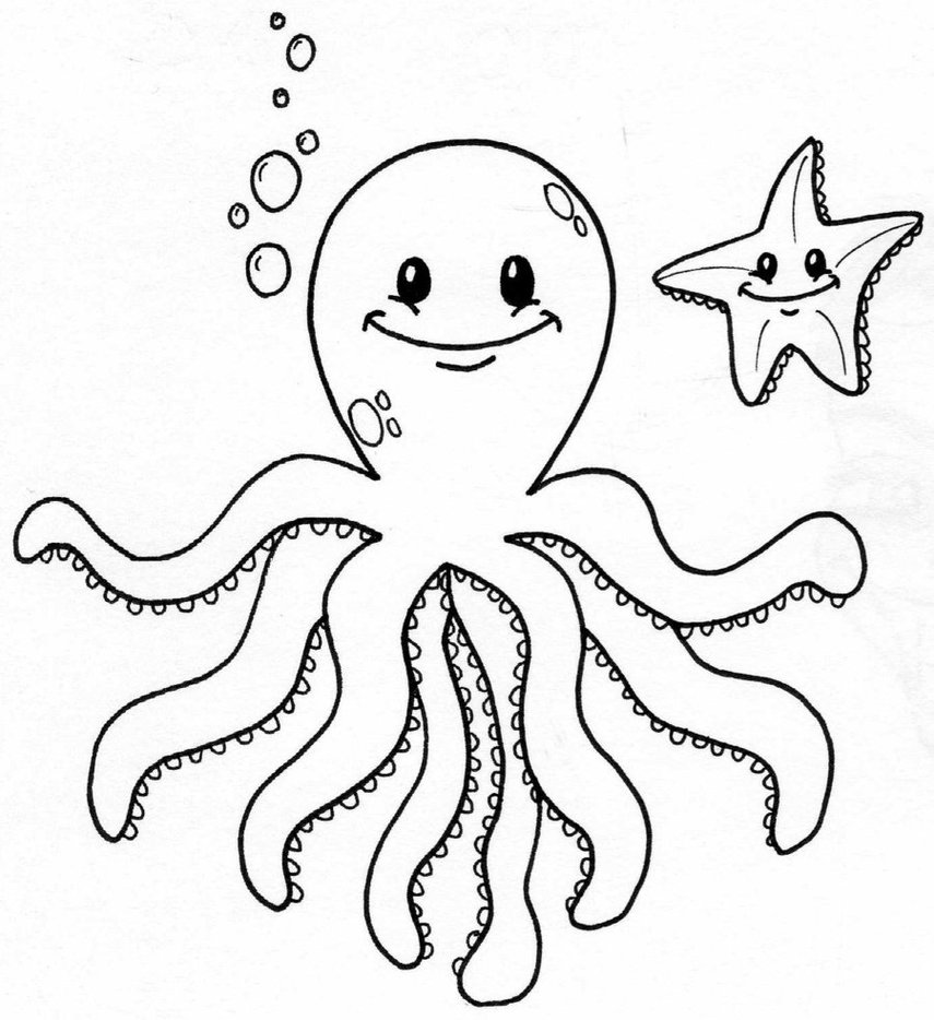 octopus and coloring pages - photo #9