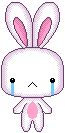 Pixel Sad Bunny Face by MeckelFoxStudio