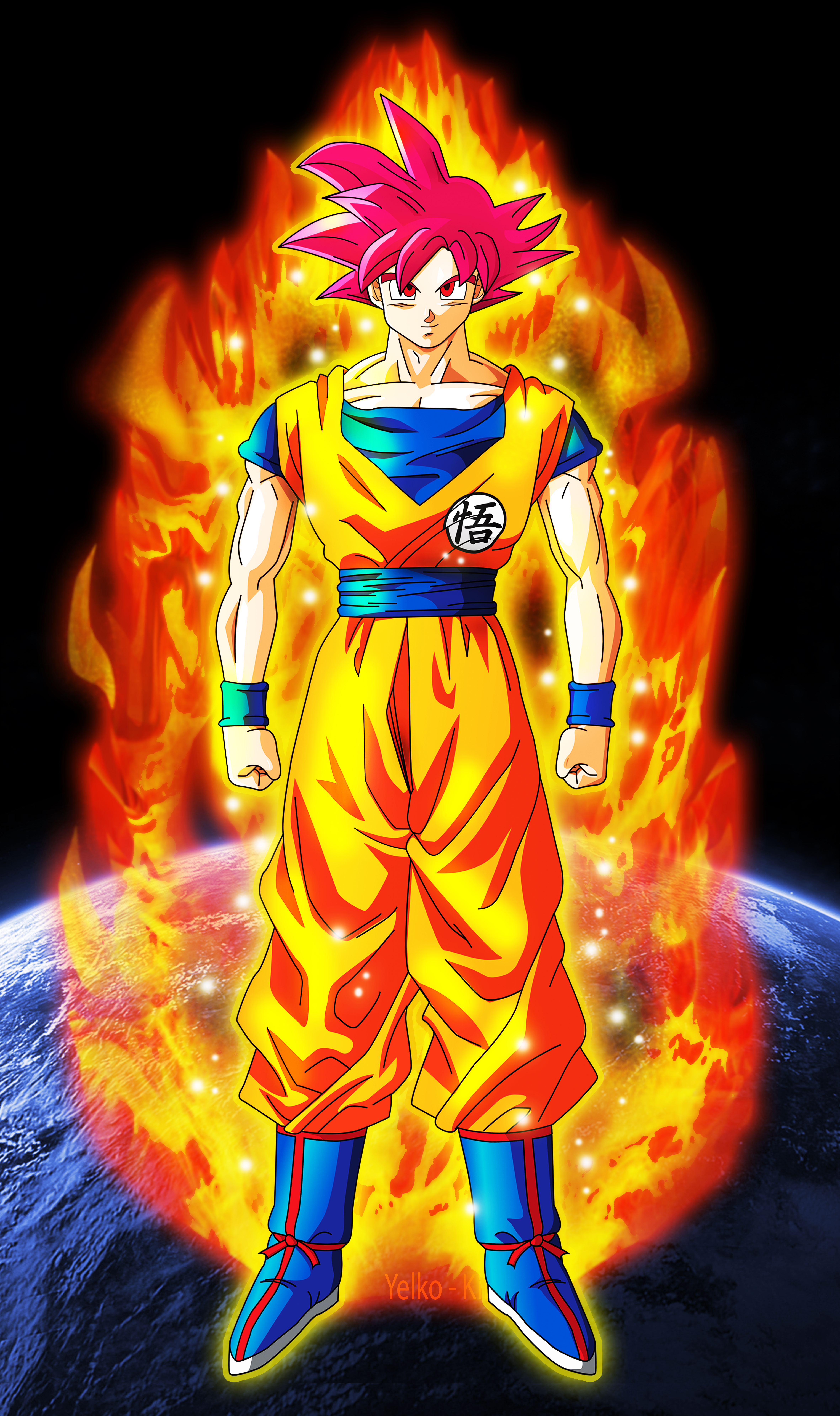Goku Super Saiyan God Dbz 2013 By Xyelkiltrox On Deviantart