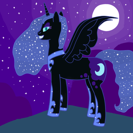 nightmare_moon_is_free_by_jaro142-d6zs4c
