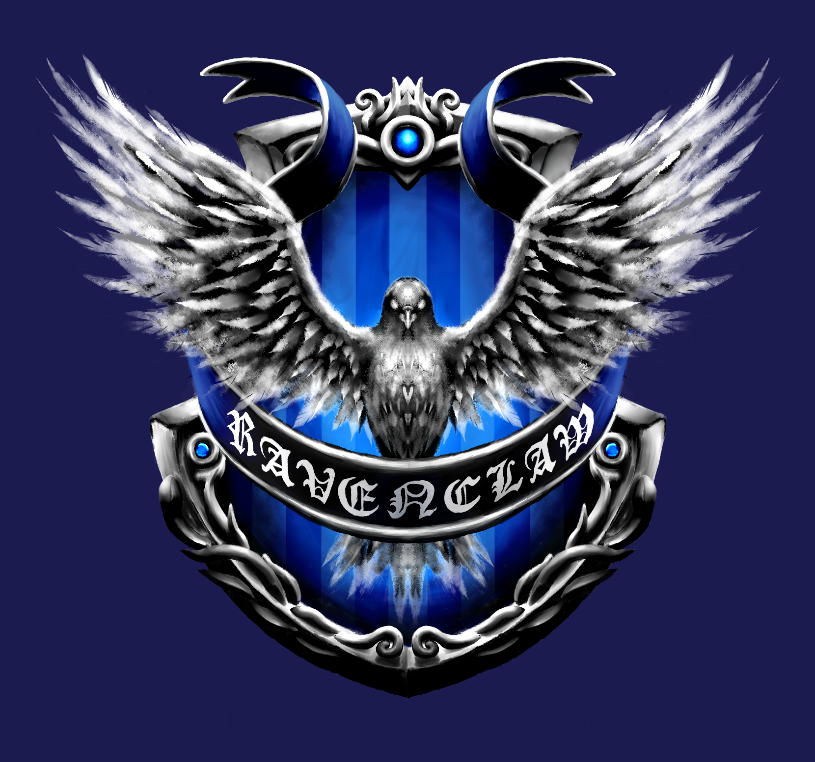 Harry Potter - Ravenclaw (Custom Emblem) by ZephyrXenonymous on DeviantArt
