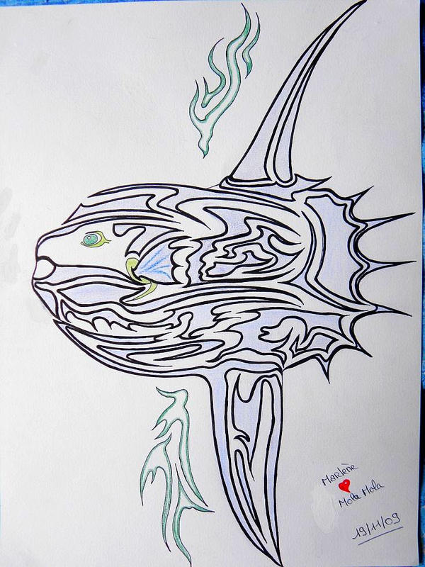 Sunfish tattoo design by ~Orca8 on deviantART