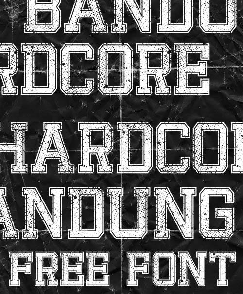 Bandung Hardcore Fontnya sudah dibikin cukup lama tapi baru bisa sekarang 