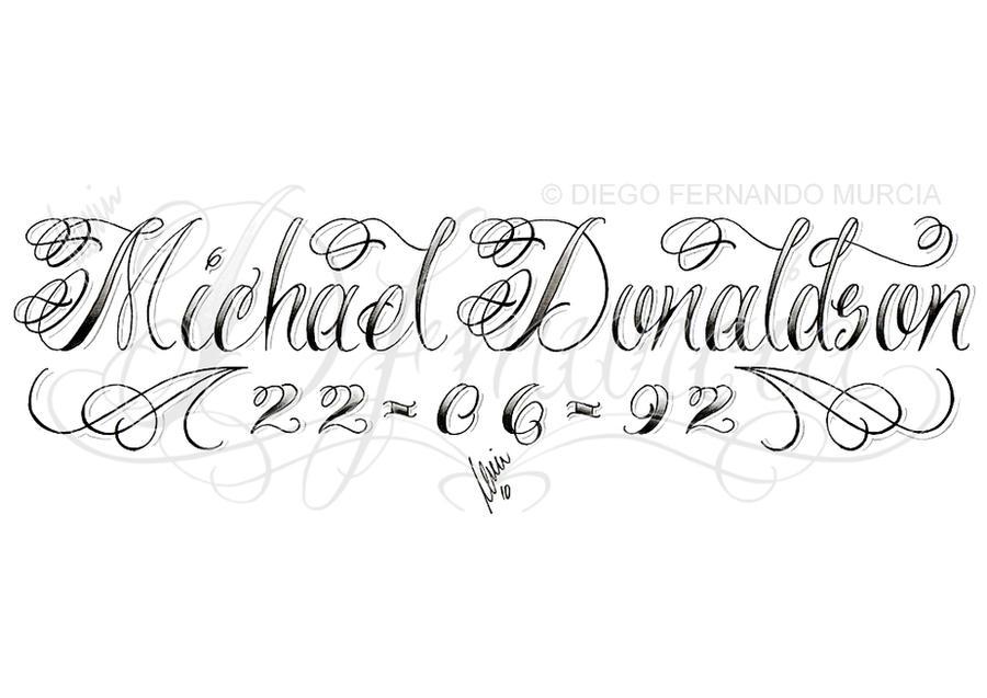 Michael lettering by dfmurcia on deviantART