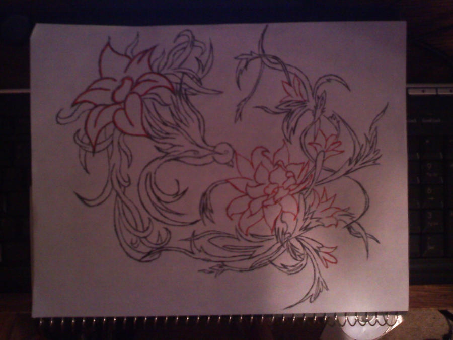 Flower sketch | Flower Tattoo