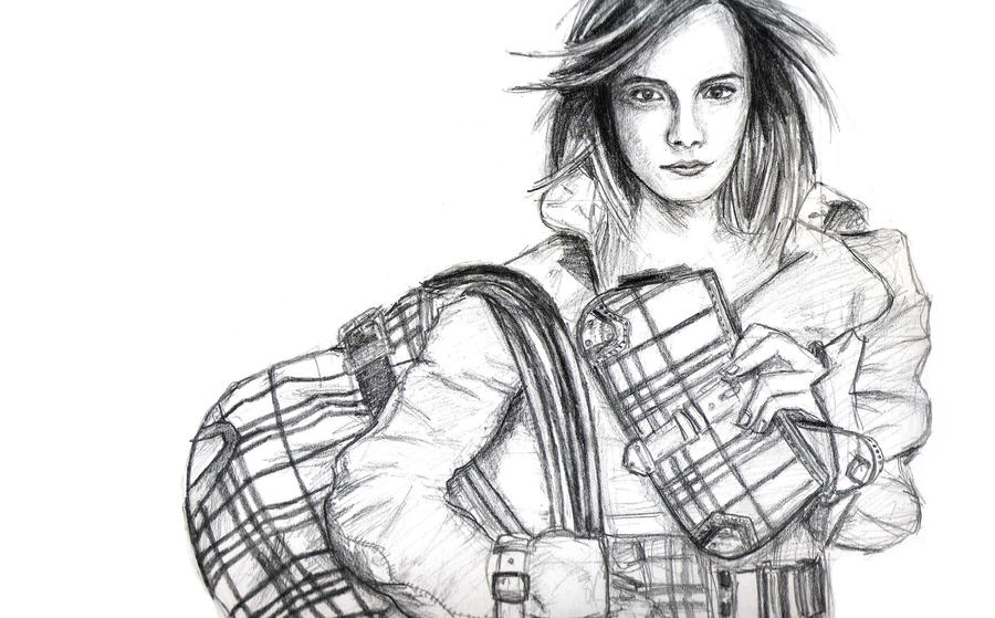 Emma Watson Burberry by vivsters on deviantART