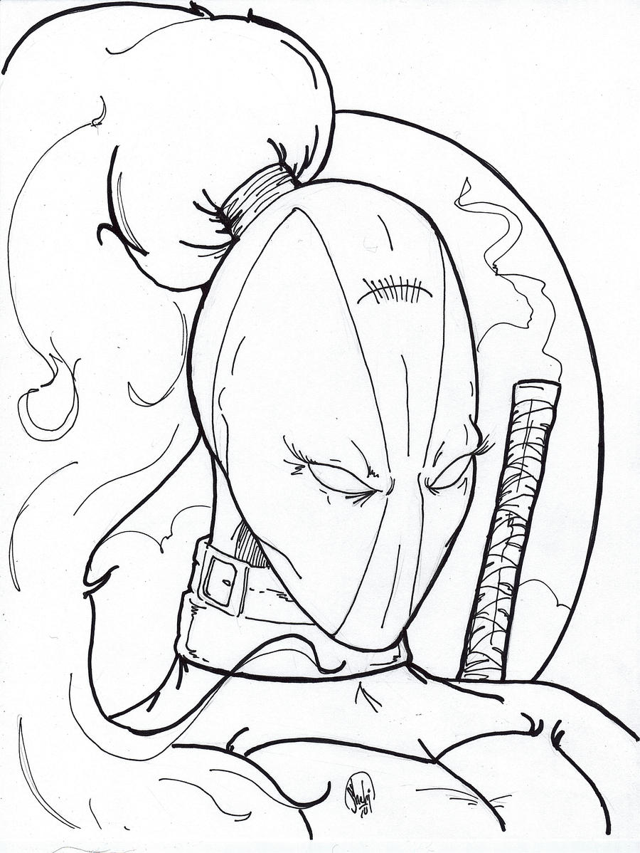 lady deadpool coloring pages - photo #5