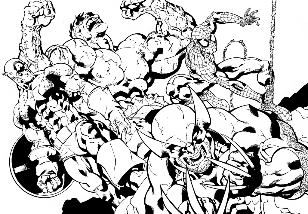 ultimate avengers coloring pages - photo #20