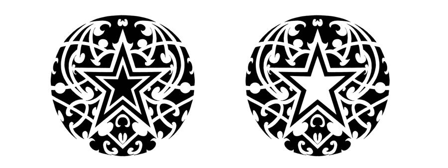 Tribal star design by ScribblingTend on deviantART