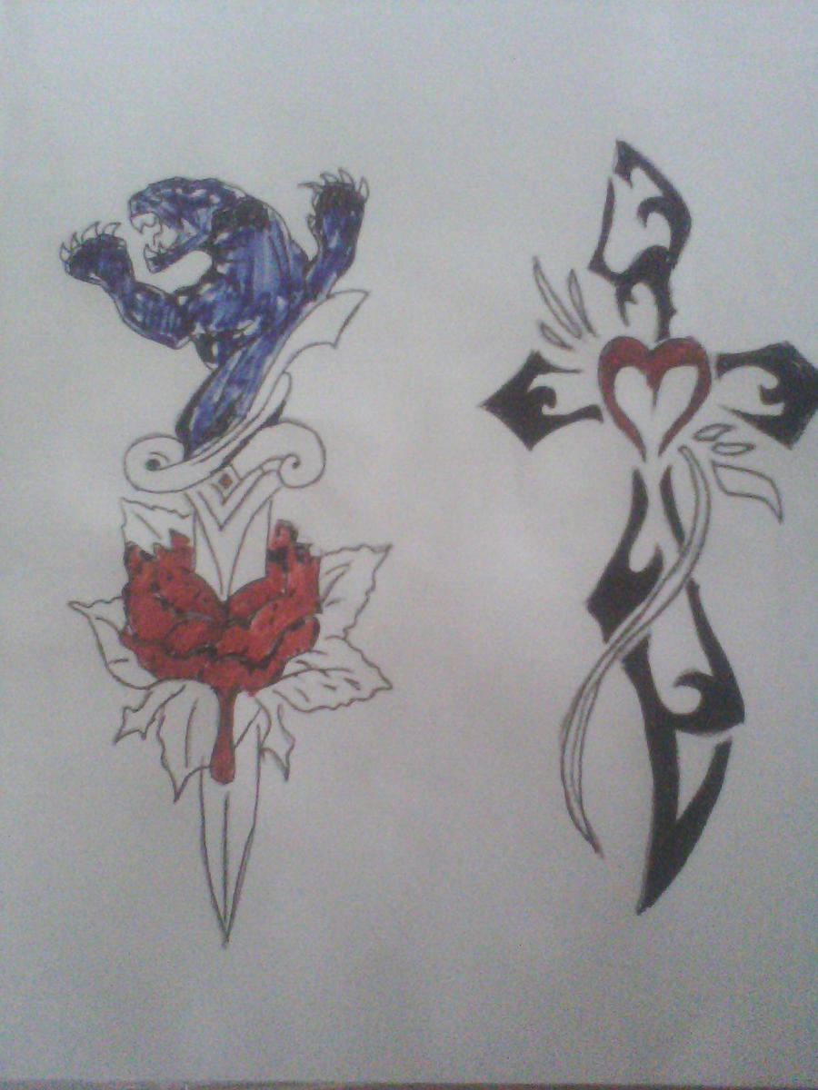 sword tattoos by GRIMMSAVAGE
