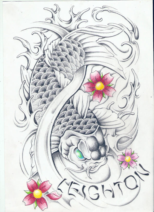 Color Koi Carp Tattoo By Thai Studio carp tattoo