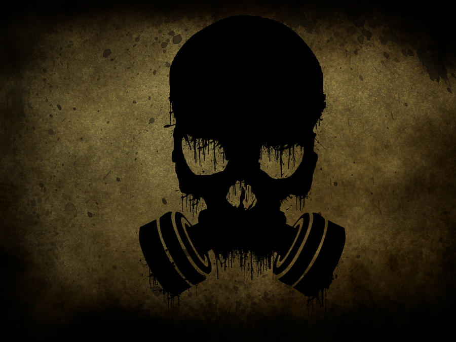 gas mask wallpaper. Gas Mask Skull by ~GreatJester