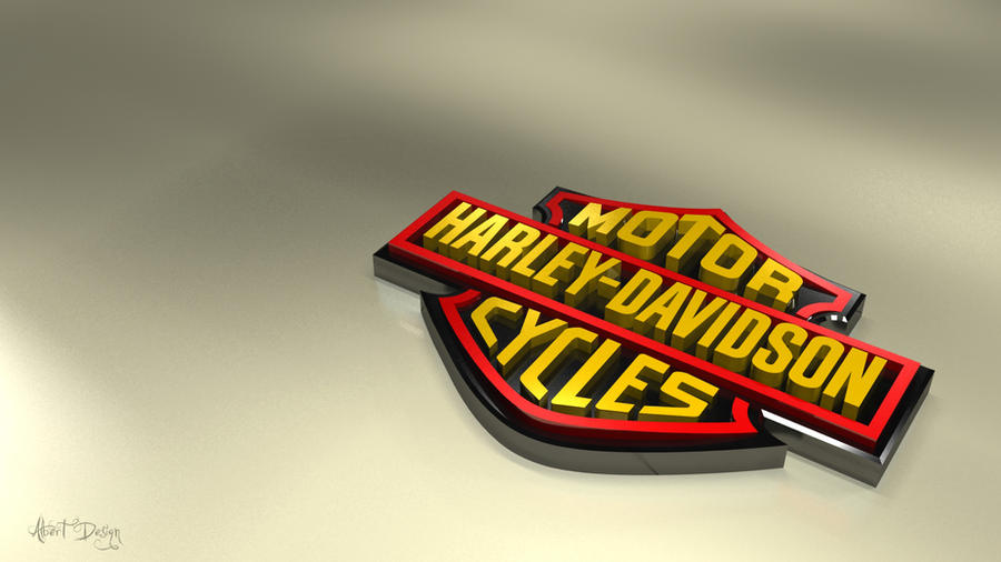 harley davidson logo wallpaper. Harley Davidson 3D Wallpaper