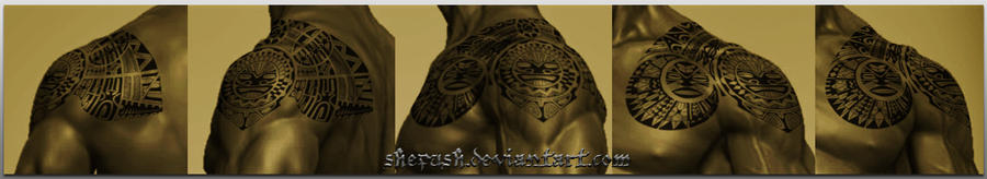 Polynesian shoulder design - shoulder tattoo