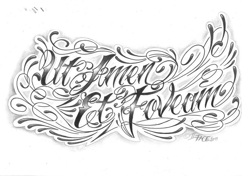 Lettering Style chicano TaT by *2Face-Tattoo on deviantART