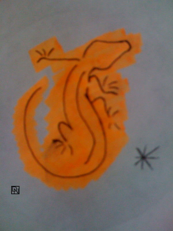 Gecko Tattoo Design by