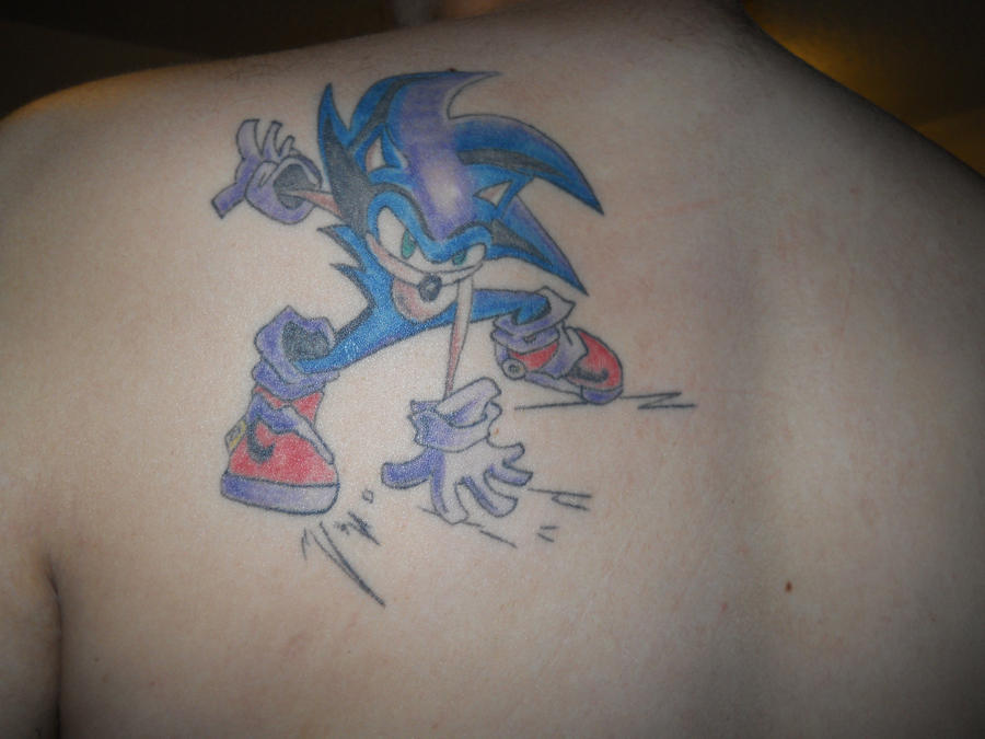 sonic tattoo. Sonic Back Tattoo by