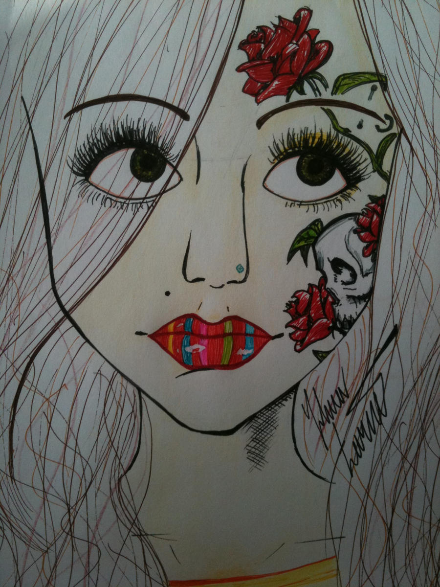 Tattoo girl by ~Noxmoony on deviantART