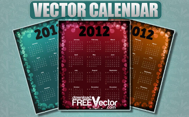 vector calendar for 2012 by downloadfreevector d48iyts