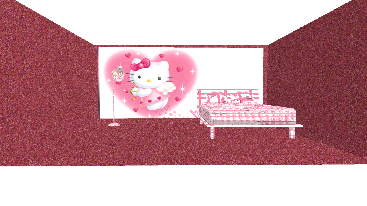 Hello Kitty Bedroom Stage by enchantedprey on deviantART