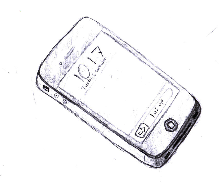Perspective Drawing - iPhone 4 by Leifang12 on DeviantArt