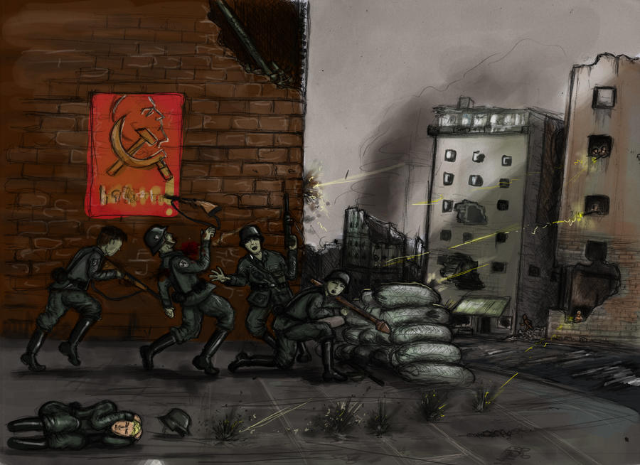 Wehrmacht in action coloured sketch by grievous15 on deviantART
