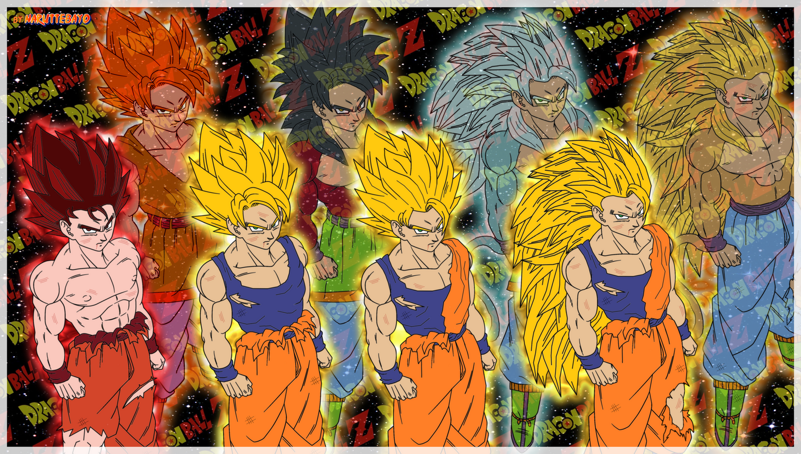 Goku Wallpaper Transformation By Naruttebayo67 On Deviantart
