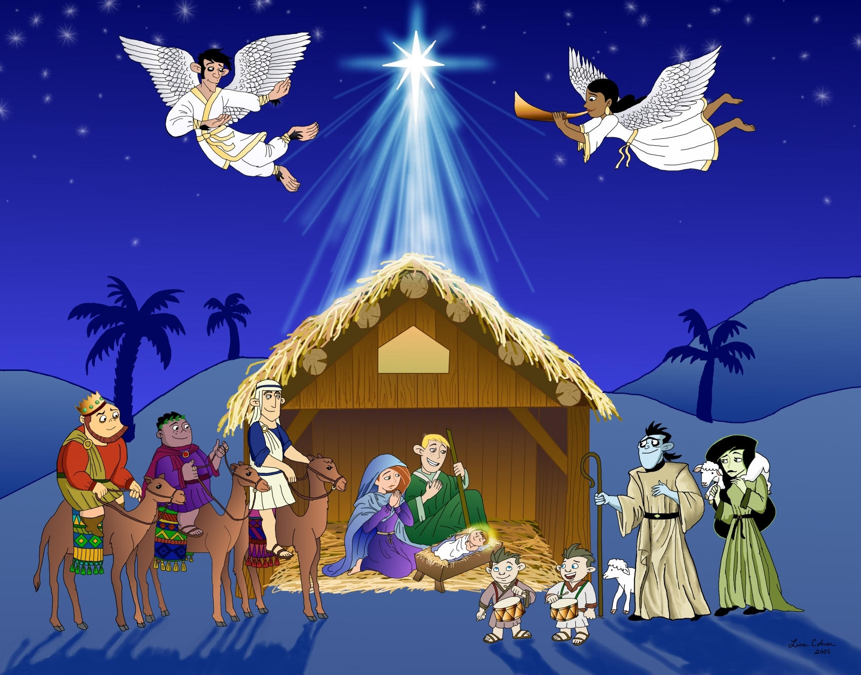 christmas clipart nativity scene - photo #6