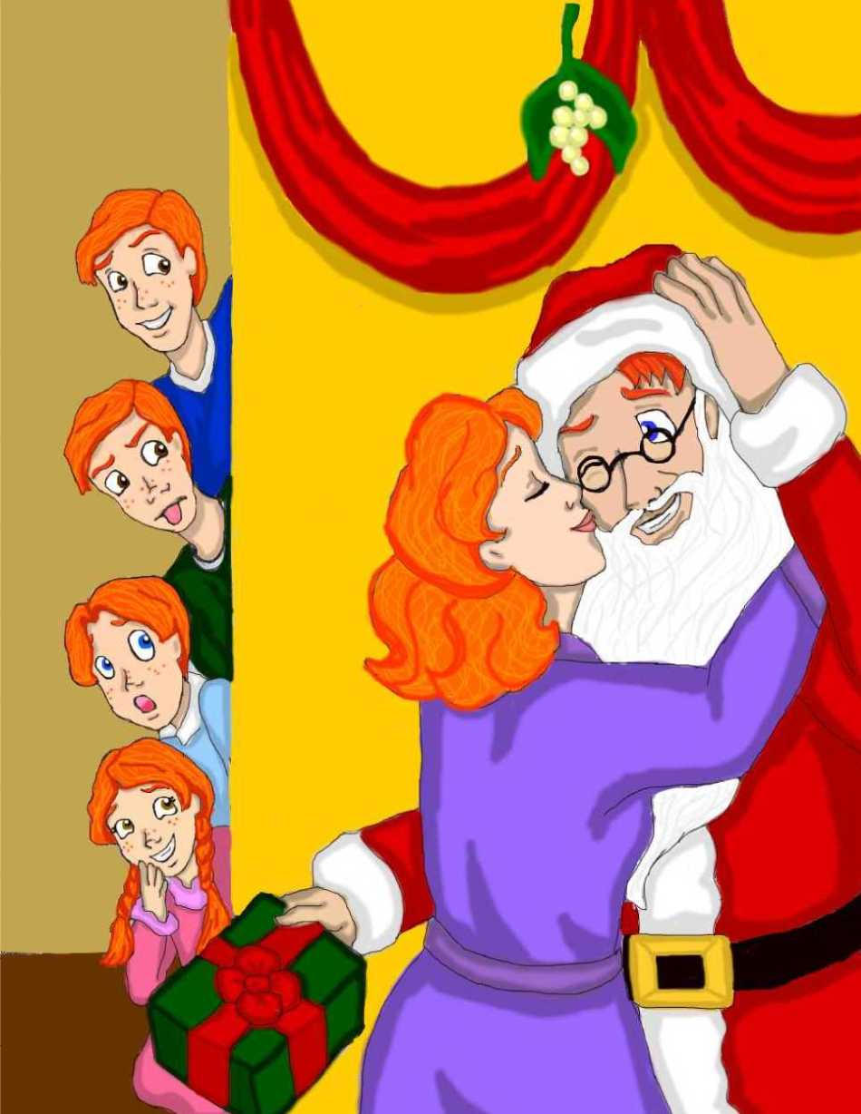 Isaw Mommy Kissing Santa Claus 83