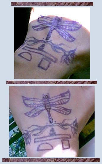 Subject: Self - dragonfly tattoo