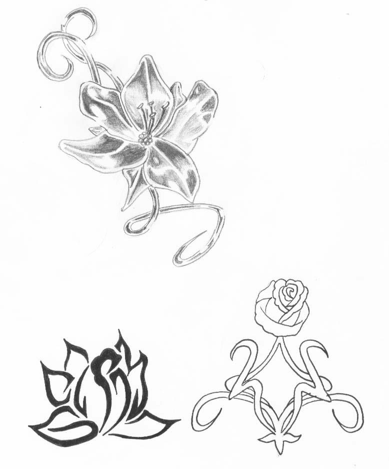 flower set again | Flower Tattoo