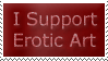 I Support Erotic Art Stamp by trinitylast