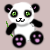 Adorable Blinking Panda