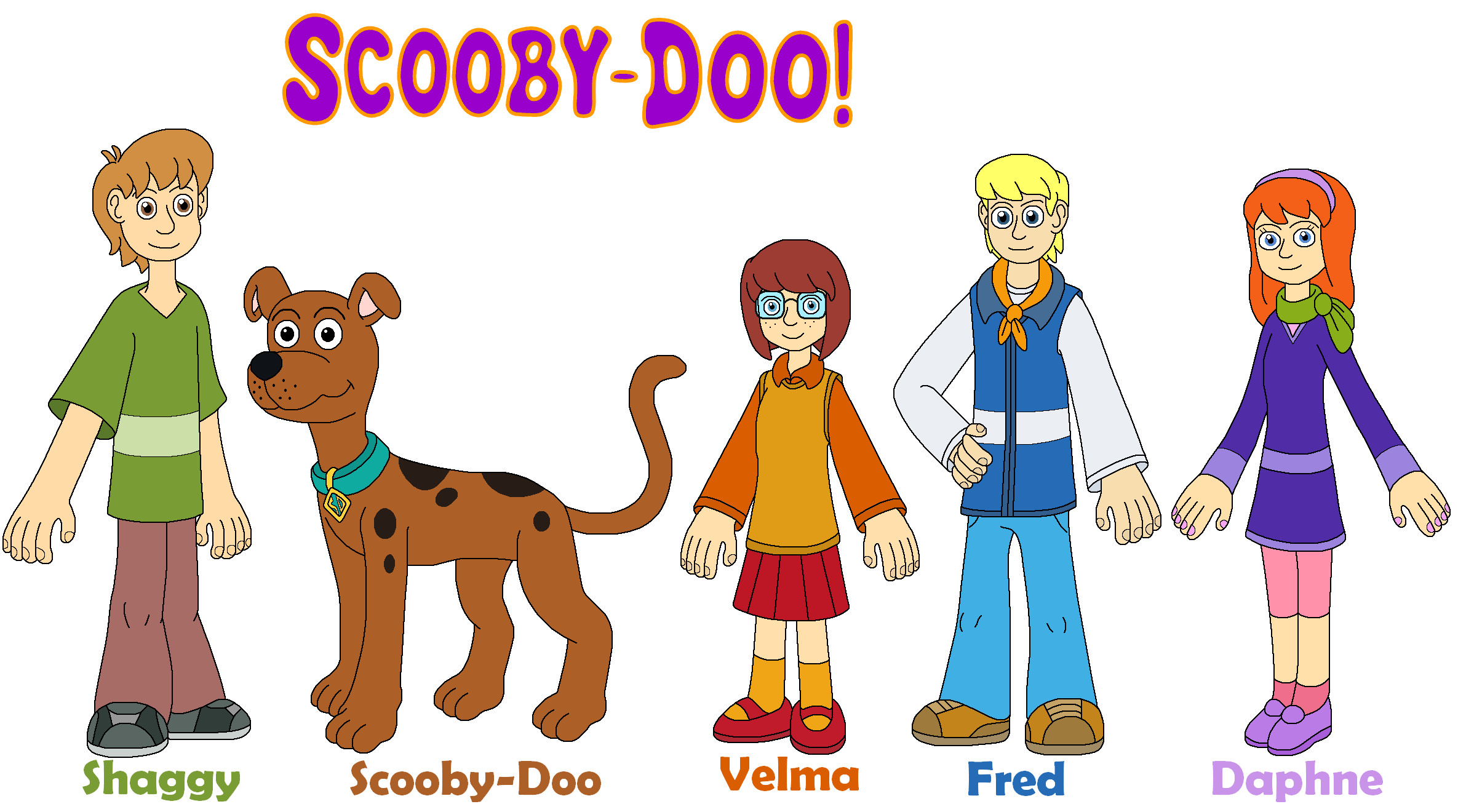 Scooby-Doo and his friends by MCsaurus on DeviantArt
