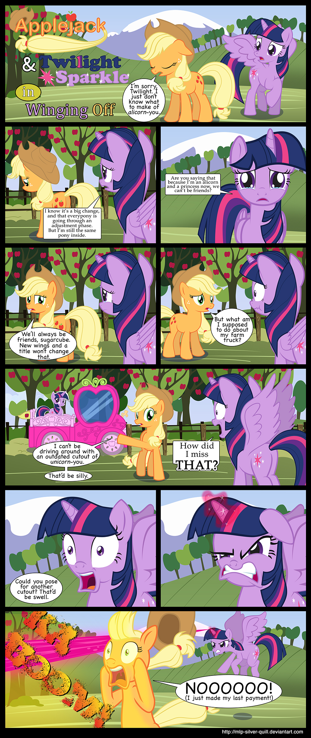 [Obrázek: winging_off_by_mlp_silver_quill-d5tr59r.jpg]