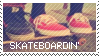 Skateboarding Stamp by MISSTAMPIES