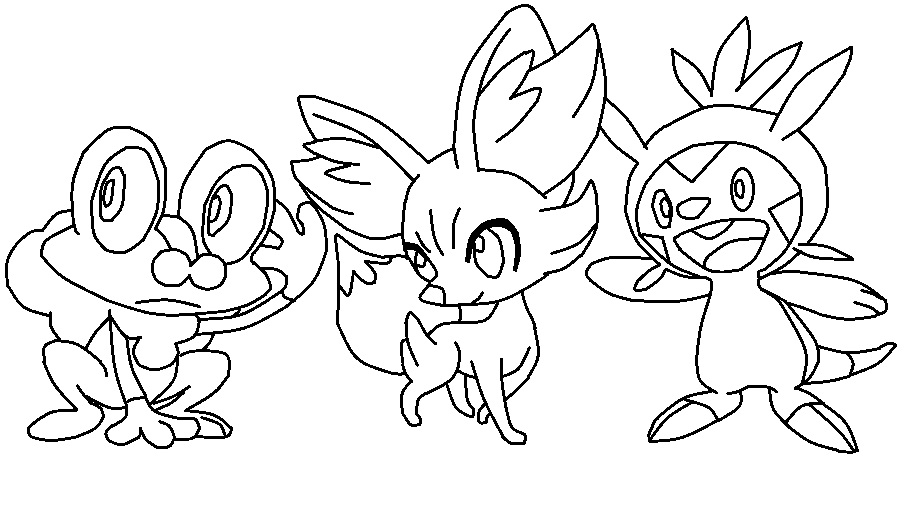 Starter Pokemon Coloring Pages 4
