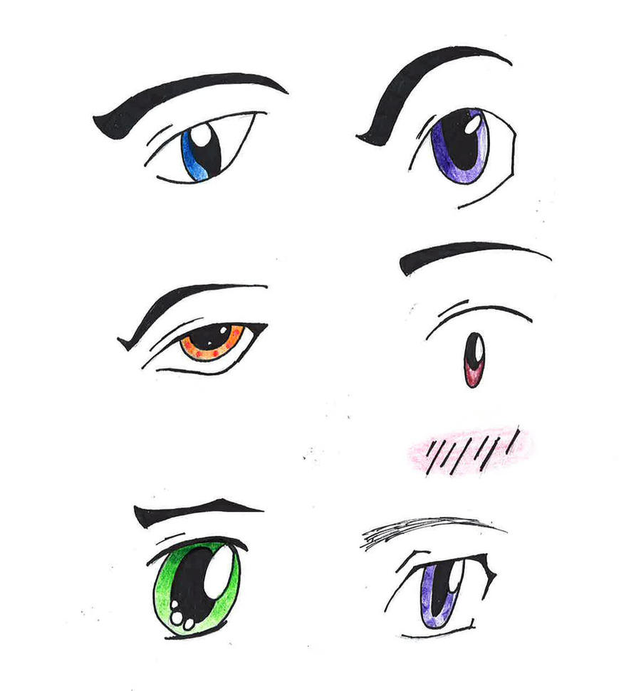 Anime male eyes by dragoncats on DeviantArt