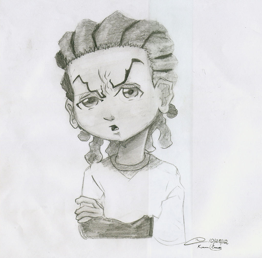 how to draw riley freeman from the boondocks